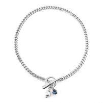 Женское ожерелье серебряное с жемчугом и кристаллом Сваровски UNOde50 Two Expearltional