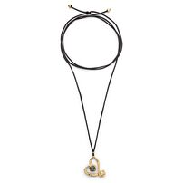 Золотое ожерелье с кристаллом Сваровски UNOde50 Ser Expresiva