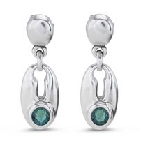 Серебряные серьги женские с кристаллами Сваровски UNOde50 To You