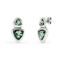 Серебряные серьги с кристаллами Сваровски UNOde50 Ser Camaleonica