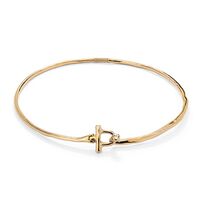 Золотой браслет жесткий с топазом UnoDe50 Ser Indomable, Размер (мм): 155, изображение 6