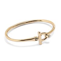 Золотой браслет жесткий с топазом UnoDe50 Ser Indomable, Размер (мм): 155