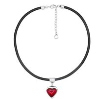 Кожаный браслет с сердечком Ciclon Pasion, изображение 3