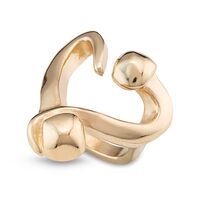 Золотые серьги женские UNOde50 One Love, изображение 5