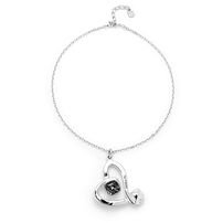 Серебряные серьги женские с кристаллом Сваровски UNOde50 Ser Expresiva, изображение 5
