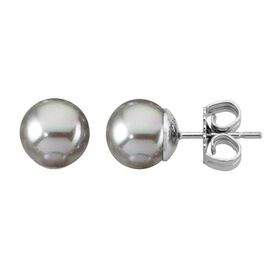Серебряные серьги с органическим жемчугом Majorica Classic