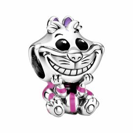Серебряный шарм Чеширский кот Pandora Disney