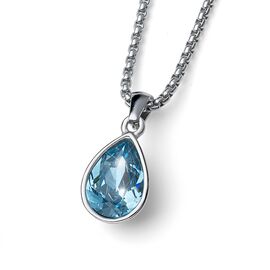 Колье с подвеской и камнем Сваровски Oliver Weber Delite Aqua