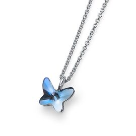 Колье с подвеской и камнями Сваровски Oliver Weber Farfallina Blue