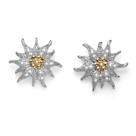 Серьги гвоздики с камнями Сваровски Oliver Weber Edelweiss