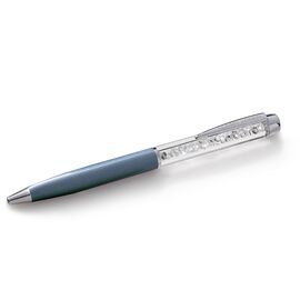 Шариковая ручка с камнями Сваровски Oliver Weber Luxury dark blue