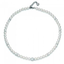 Колье женское из круглого жемчуга с кристаллами Сваровски Oliver Weber Silk Perle