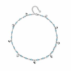 Колье женское с камнями Сваровски Oliver Weber Freak aqua shimmer