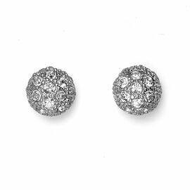 Серьги женские с кристаллами Сваровски Снежные шарики Oliver Weber Ball