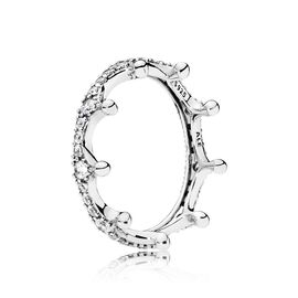 Серебряное кольцо женское с фианитами Pandora Moments