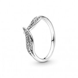 Серебряное кольцо женское с фианитами Pandora Moments, Размер (мм): 16,5