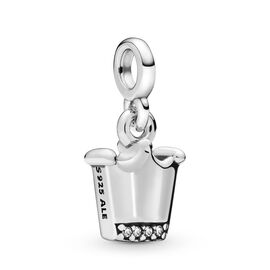 Серебряный шарм для браслетов с цирконием Корона Pandora Me