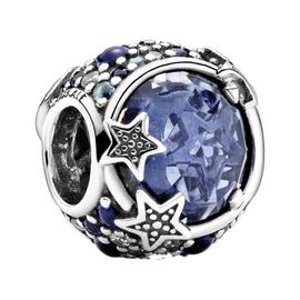 Серебряный шарм Звездное небо Pandora