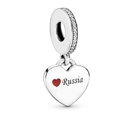 Серебряная подвеска для браслета Сердце Pandora