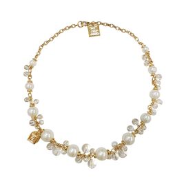 Золотое колье женское короткое с жемчугом Pertegaz Perla