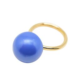 Золотое кольцо женское Pertegaz Blue, Размер (мм): 17