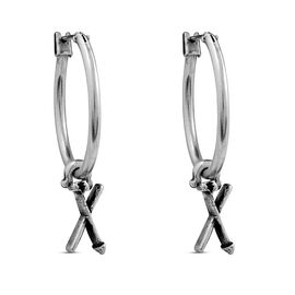 Серебряные серьги кольца Ciclon Fletters X