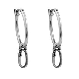 Серебряные серьги кольца Ciclon Fletters O