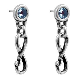 Серебряные серьги с Муранским стеклом Ciclon Sin Fin