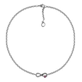 Серебряное колье женское с муранским стеклом Ciclon Sin Fin, Размер (мм): 420-440