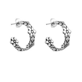 Серебряные серьги кольца бирюзовые Ciclon Fiore