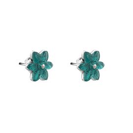 Серебряные серьги гвоздики Ciclon Flora