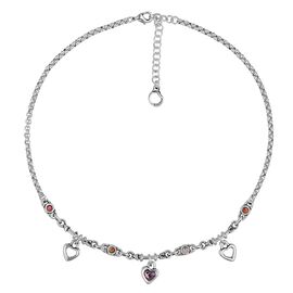 Серебряное колье женское с муранским стеклом Ciclon Tricuore