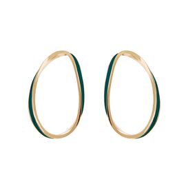 Золотые серьги женские Pertegaz Green