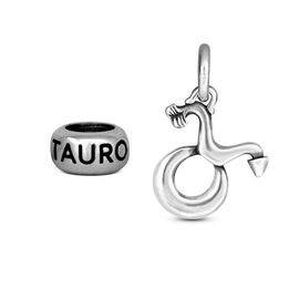Серебряная подвеска со знаком зодиака Телец Ciclon Tauro