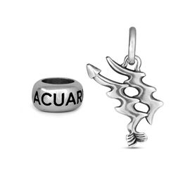 Серебряная подвеска со знаком зодиака Водолей Ciclon Acuar