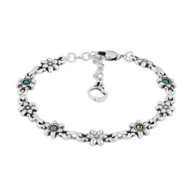 Серебряный браслет с муранским стеклом Ciclon Flower