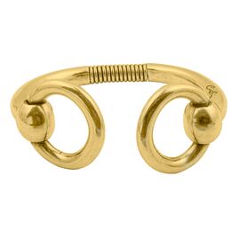 Жесткий браслет с золотом Ciclon Catch me Gold