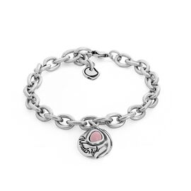 Серебряный браслет женский розовый матовый Ciclon Wonderfull