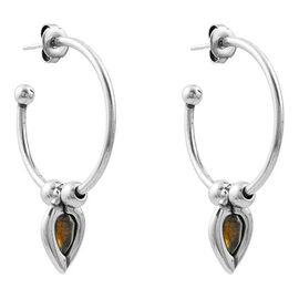 Серебряные серьги кольца женские Ciclon Lizana