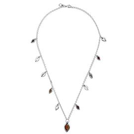 Серебряное колье женское с муранским стеклом Ciclon Lizana, Размер (мм): 800