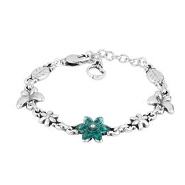 Серебряный браслет женский  с муранским стеклом Ciclon Mari Flor