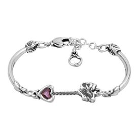Серебряный браслет с сердечком Ciclon Romance