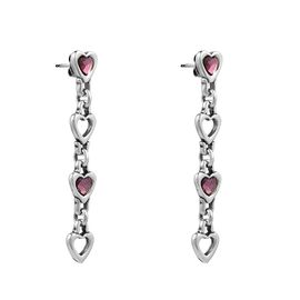 Серебряные серьги сердечки мультиколор Ciclon Mini Corazones