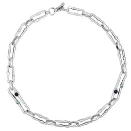 Серебряное колье женское с муранским стеклом Ciclon Azami, Размер (мм): 470-490
