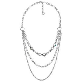 Серебряное колье с муранским стеклом Ciclon Allende, Размер (мм): 420-440