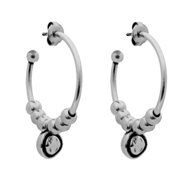 Серебряные серьги кольца Ciclon Cocco