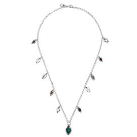 Серебряное колье женское с муранским стеклом Ciclon Lizana