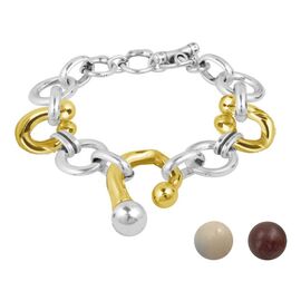 Серебряный браслет с муранским стеклом Ciclon Versatil  (терракотовый )