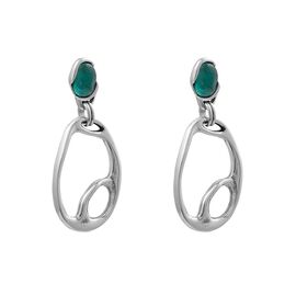 Серебряные серьги с муранским стеклом Ciclon Deba