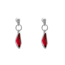 Серебряные серьги женские с муранским стеклом Ciclon Braies